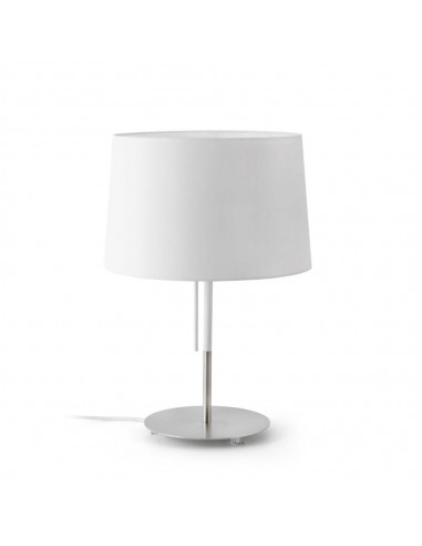 Lámpara de mesa moderna FARO VOLTA 20025 blanco E27 alto 45 cm, Sobremesas