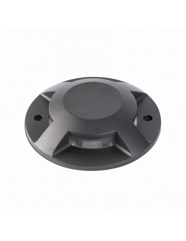 Foco de suelo exterior Loth-3 70287 Faro negro 4x3w 3000k 4x100lm, Sobremuros