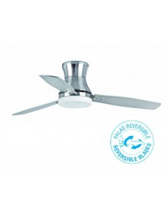 Ventilador de techo FARO TONSAY 33385 132cm niquel mate 2l e27 con mando a distancia, Ventiladores faro