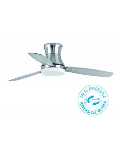 Ventilador de techo FARO TONSAY 33385 132cm niquel mate 2l e27 con mando a distancia, Ventiladores faro