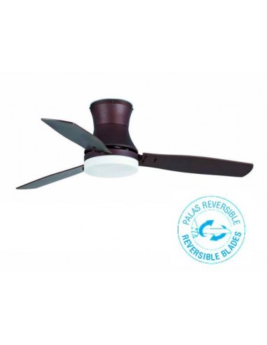 Ventilador de techo FARO TONSAY 33386 132cm marron 2l e27 con mando a distancia, Ventiladores faro