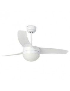 Ventilador de techo FARO EASY 33415 ø105cm 2l e27 blanco mando con programador, Ventiladores faro