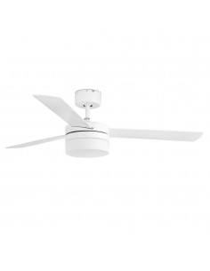 Ventilador de techo moderno PANAY 33607 FARO ø122cm blanco 2xe14 con mando, Ventiladores faro