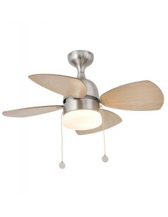 Ventilador de techo MEDITERRANEO 33706 FARO ø90cm niquel mate 4 palas 1xE14, Ventiladores infantiles