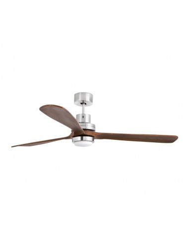 Ventilador de techo LANTAU-G 33463 FARO ø168cm niquel mate kit de luz con mando, Ventiladores rústicos