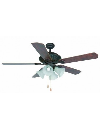 Ventilador de techo rústico FARO CORSO 33274 ø132cm marron 4xE27, Ventiladores rústicos