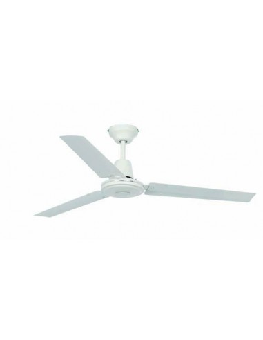 Ventilador de techo sin luz FARO ECO INDUS 33005 ø120cm blanco 3 palas, Ventiladores sin luz