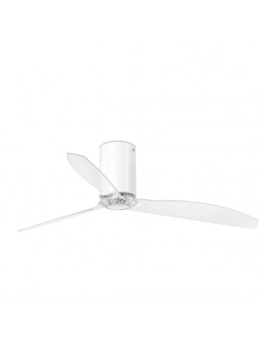 Ventiladores de techo 32038 MINI TUBE FARO ø128 cms blanco brillo 3 palas, Ventiladores sin luz