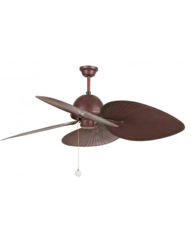 Ventilador de techo rústico FARO CUBA 33352 ø132cm marron, Ventiladores sin luz