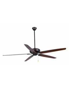 Ventilador de techo grande FARO NISOS 33363 ø178cm marron 5 palas, Ventiladores sin luz