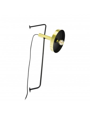 Aplique de pared Whizz 20165-96 Faro 1 x e27 oro negro, Lámparas modernas