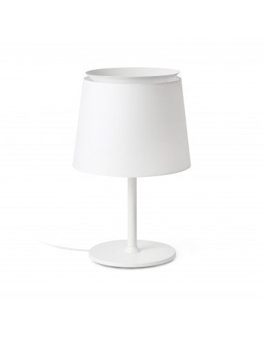 Lámpara sobremesa Savoy 20304-82 Faro blanco pantalla blanca, Sobremesas