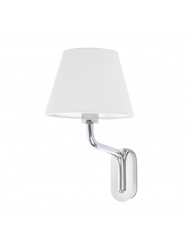 Aplique de pared Eterna 24005-10 Faro cromo e27 15w pantalla blanca, Lámparas modernas