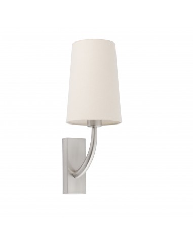 Aplique de pared Rem 29680-20 Faro niquel mate pantalla beige, Lámparas modernas