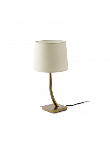 Lámpara sobremesa Rem 29685-05 Faro bronce pantalla beige, Sobremesas