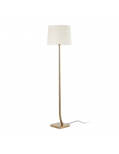 Lámpara de pie Rem 29687-08 Faro bronce pantalla beige, Lámparas modernas