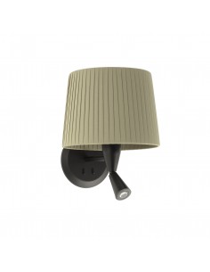 Aplique de pared Samba 64309-37 Faro lector negro p.encint e27 ø215*160*ø190 verde, Lámparas modernas