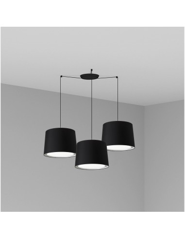 Lampara colgante Conga 64314-56-3L Faro negro p. e27 ø500*350*ø450 negra 3l, Lámparas modernas