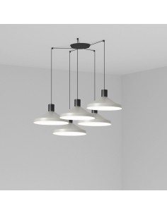 Lampara colgante Kombo 68595-5L Faro gris ø400 1x e27 5l, Lámparas modernas