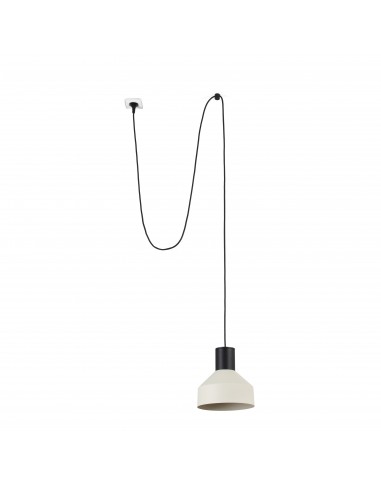 Lampe suspension avec prise de courant Kombo 68604-65 Faro beige ø200 1x e27