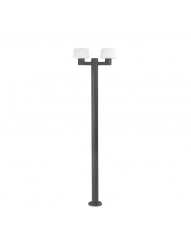 Farola Muffin 74435F2-04 Faro gris oscuro 2xe27 max 15w, Farolas jardin