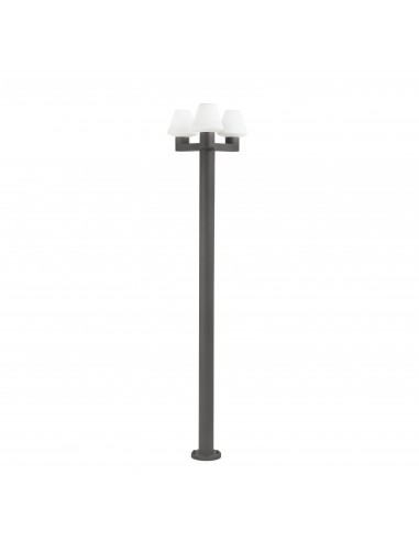 Farola Mistu 74436F3-02 Faro gris oscuro 3xe27 max 15w, Farolas jardin