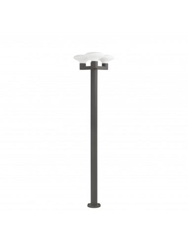 Farola Blubs 74436F3-03 Faro gris oscuro3xe27 max 15w, Farolas jardin