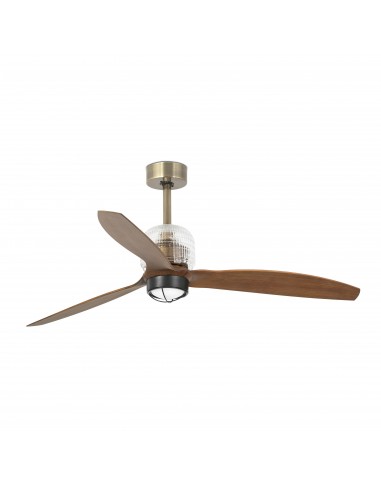 Ventilador de techo Deco Fan 33398D-10 Faro ø1280 mm oro viejo 3 palas 17w 3000k motor DC, Ventiladores rústicos