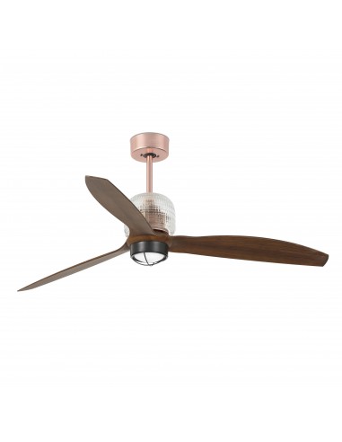 Ventilador de techo Deco Fan 33399D-10 Faro ø1280 mm cobre 3 palas 17w 3000k motor DC, Ventiladores rústicos