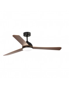 Ventilador de techo Grid 33345-2 Faro ø1320mm negro 3 palas 18w 3000k motor DC, Ventiladores rústicos