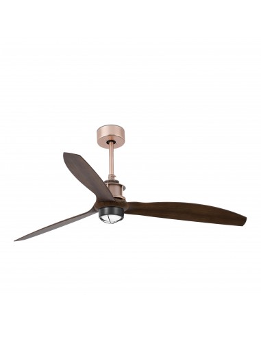 Ventilador de techo Just Fan 33399-10 Faro ø1280 mm cobre 3 palas 17w 3000k motor DC, Ventiladores rústicos