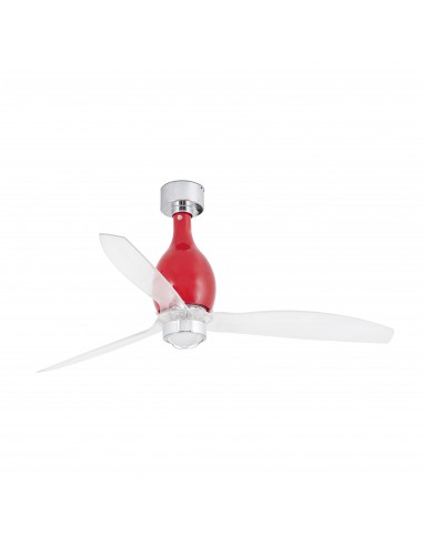 Ventilador de techo Mini Eterfan 32029-9 Faro ø1280mm rojo brillo 17w 3000k motor DC, Ventiladores de techo con luz