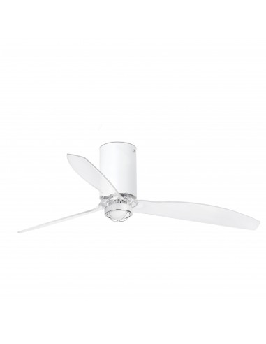 Ventilador de techo Mini Tube 32039-9 Faro ø1280 mm blanco mate 3 palas motor DC, Ventiladores sin luz