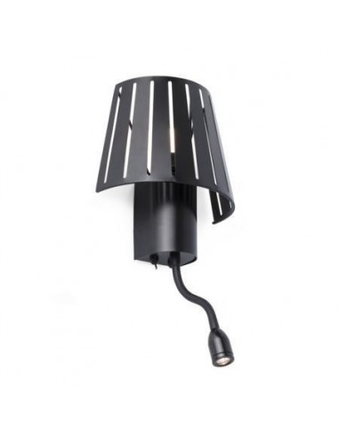 Aplique moderno FARO MIX 29963 mix negro 1 e27 con lector led 3w, Lámparas modernas