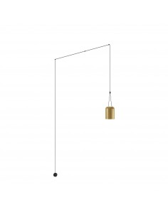 Aplique de pared ATTIC 05-7388-05-DL Leds c4 1xE27 negro mate oro pintado, Lámparas modernas