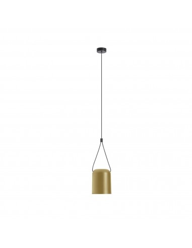 Lámpara colgante moderna ATTIC 00-7388-05-DL Leds c4 1xE27 negro mate oro pintado, Lámparas modernas