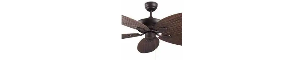 Lot De 5 Pales De Ventilateur De Plafond Anciennes En Bois - Couleur Blanc Et Or